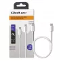 QOLTEC 52360 Καλώδιο USB 2.0 Type-C 1,8 m Μαύρο