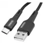 Somostel Καλώδιο USB-A σε USB-C Quick Charge 3.0 1m μαύρο