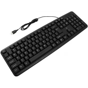 Accura Vista ACC-K1411 ενσύρματο πληκτρολόγιο πλήρους μεγέθους, USB, QWERTY, μαύρο