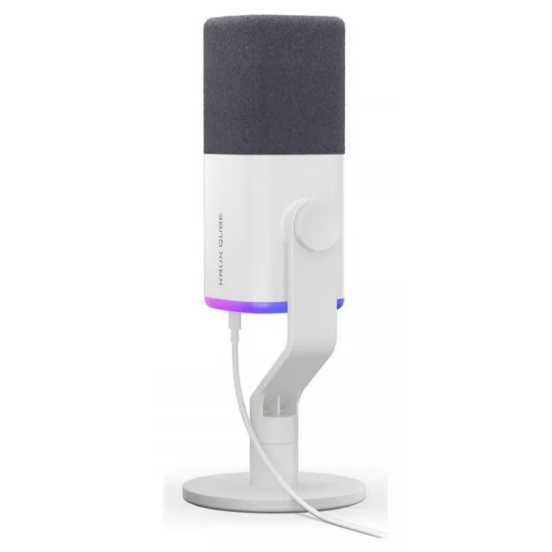 Krux Qube XLR/USB Πυκνωτικό μικρόφωνο λευκό