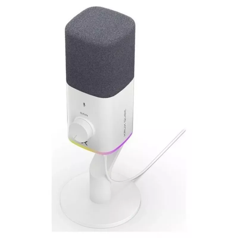 Krux Qube XLR/USB Πυκνωτικό μικρόφωνο λευκό