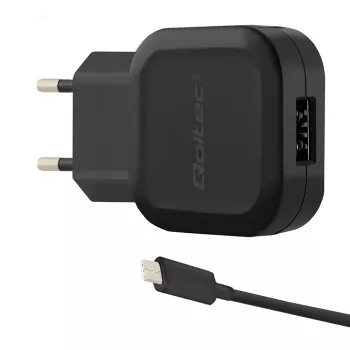 Qoltec 12W 5V 2.4A USB + USB-C φορτιστής τοίχου