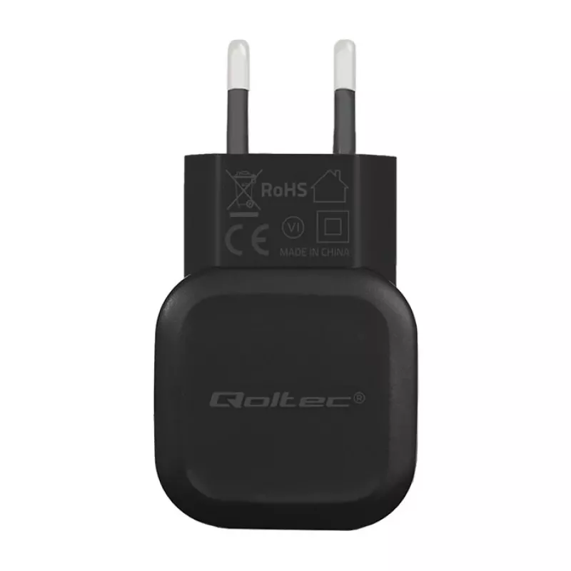 Qoltec 12W 5V 2.4A USB + USB-C φορτιστής τοίχου