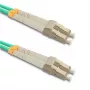 Qoltec καλώδιο patch οπτικής ίνας LC/UPC σε LC/UPC Duplex Multimode OM3, 5m, τυρκουάζ