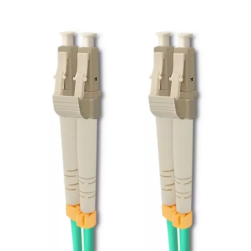 Qoltec καλώδιο patch οπτικής ίνας LC/UPC σε LC/UPC Duplex Multimode OM3, 5m, τυρκουάζ