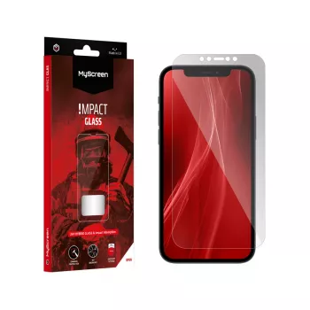 MYSCREEN PROTECTOR MS ImpactGLASS υβριδικό γυαλί προστασίας οθόνης για iPhone 12/12 Pro 6,1 ίντσες μαύρο Anti-Shock 8H