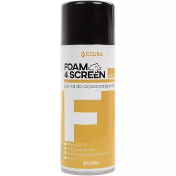 Accura Καθαριστικό οθόνης Foam 400ml – Αντιστατικό, χωρίς γραμμές σπρέι αεροζόλ για όλους τους τύπους οθονών