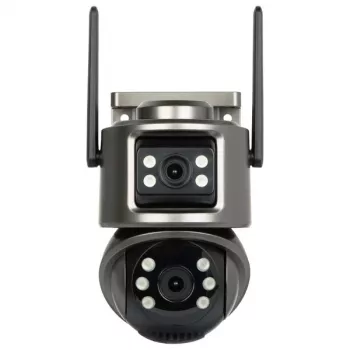 INNE ICSEE-W62SD-2 Εξωτερική κάμερα IP PTZ με δύο φακούς 3MP, νυχτερινή όραση Full-Color, Wi-Fi, αμφίδρομος ήχος, IP66
