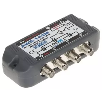 Ενισχυτής κεραίας AWS-144M ενίσχυση 20dB 47-862MHz F-Typ