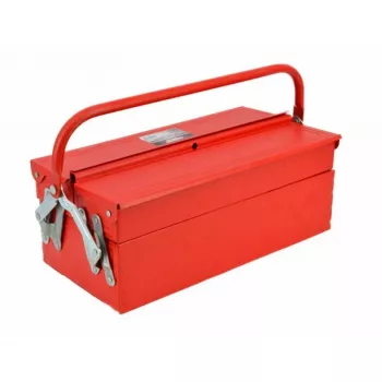 AWTOOLS AW30982 Φορητή Βαλίτσα Εργαλείων με Δίσκο και Οργανωτές Καπακιού, Μαύρο/Κόκκινο