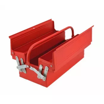 AWTOOLS AW30982 Φορητή Βαλίτσα Εργαλείων με Δίσκο και Οργανωτές Καπακιού, Μαύρο/Κόκκινο