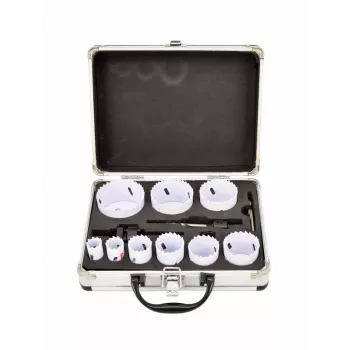AWTOOLS Σετ ποτηροτρύπανων Bimetal 19-64 mm, 13 τεμ., Black Line, μεταλλική βαλίτσα