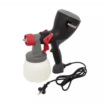 HOOZAR HVLP ηλεκτρικό πιστόλι βαφής 600W με δοχείο 800ml, 3 σχέδια ψεκασμού, ρύθμιση ροής