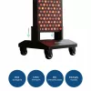 MEDIVON Lumera Stand κινητή βάση για πάνελ LED Lumera Plus και Lumera Max, 4 τροχοί, μαύρη