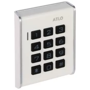 Atlo συνδυαστικό λουκέτο ATLO-KRM-103 - λουκέτο 3 δακτυλίων ρυθμιζόμενο από κράμα ψευδαργύρου με βραχίονα σκληρυμένου χάλυβα, μαύρο