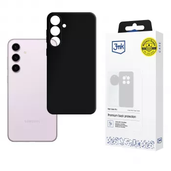 3mk Matt Case Pro για Samsung Galaxy S24 - Μαύρη εύκαμπτη θήκη πλάτης TPU, στρατιωτική προστασία από πτώσεις, αντι-κιτρίνισμα, ματ φινίρισμα