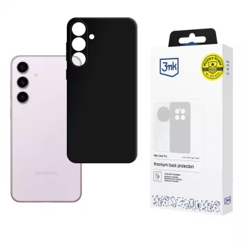 3mk Matt Case Pro για Samsung Galaxy S24 - Μαύρη εύκαμπτη θήκη πλάτης TPU, στρατιωτική προστασία από πτώσεις, αντι-κιτρίνισμα, ματ φινίρισμα