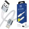 3mk Hyper Cable N-SERIES USB-A σε Lightning 2m 5V/2.4A 12W λευκό