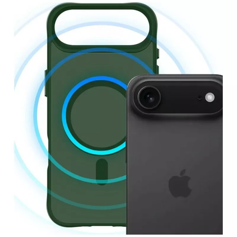 3MK Smoke MagCase για Apple iPhone Air - Πράσινη διαφανής θήκη πλάτης MagSafe