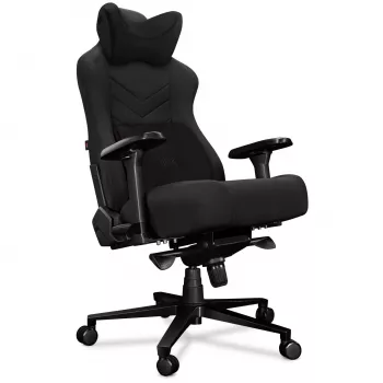 YUMISU 2053 Καρέκλα Gaming, Ύφασμα, Μαύρη (Y-2053-BB-M)