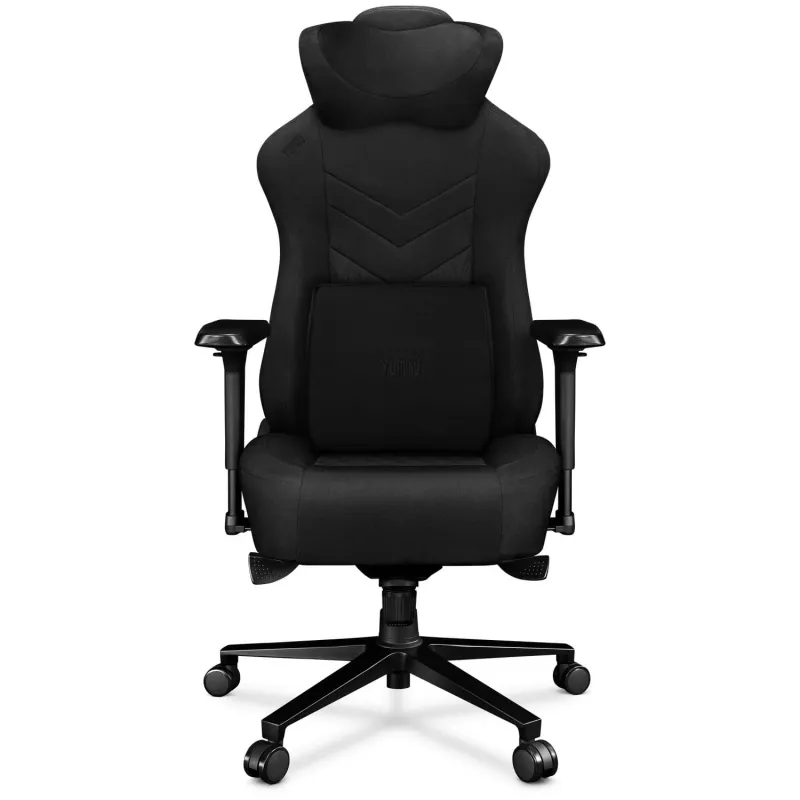 YUMISU 2053 Καρέκλα Gaming, Ύφασμα, Μαύρη (Y-2053-BB-M)