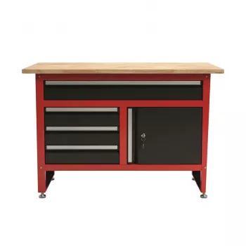 AWTOOLS Πάγκος Εργασίας με 4 Συρτάρια 120x60x85 cm Γκρι/Μπλε