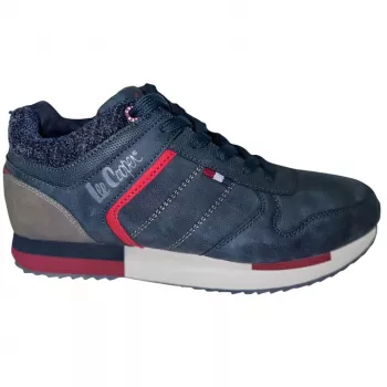 Lee Cooper Ανδρικά Παπούτσια Ελεύθερου Χρόνου Navy Κόκκινο LCJ-21-29-0642M
