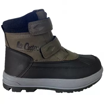 Lee Cooper παιδικό unisex χακί sneaker με velcro LCJ-23-01-2058K μέγεθος EU 29