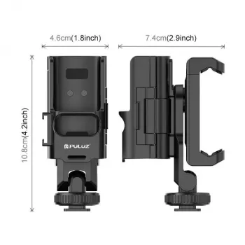 PULUZ βάση πλαισίου επέκτασης για DJI Osmo Pocket 3 με σπείρωμα 1/4 ίντσας και βάση τηλεφώνου (PU726B)