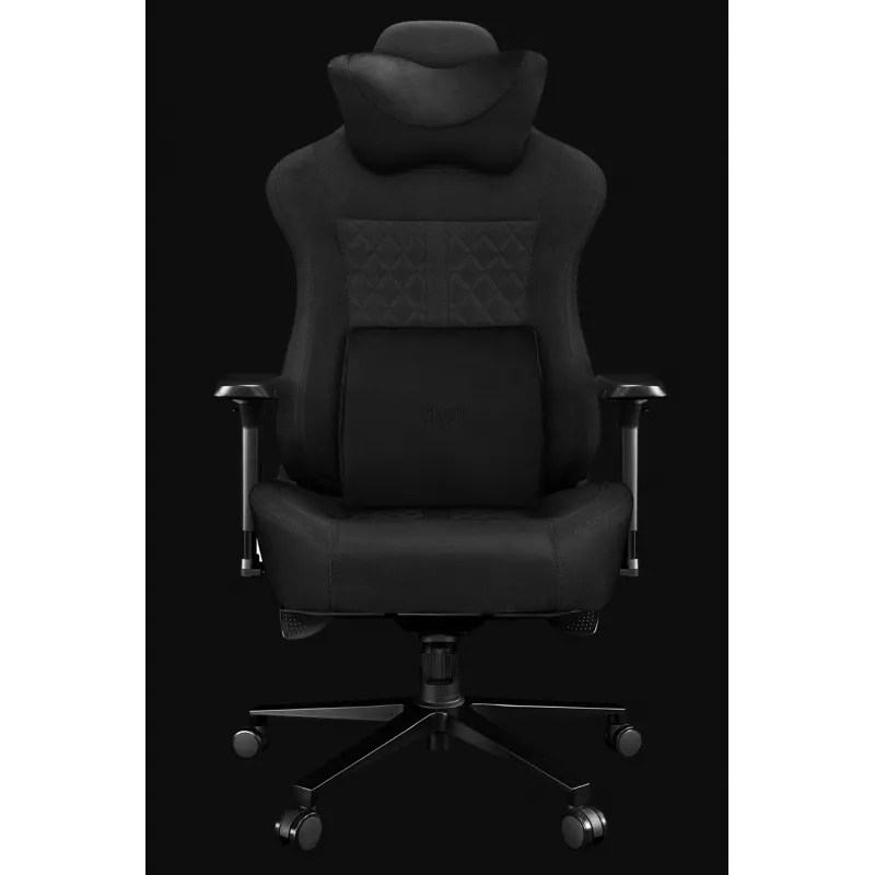 YUMISU 2052 Καρέκλα gaming, ύφασμα, μαύρο (Y-2052-GB-M)