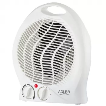 Adler AD 7728 PTC Κεραμικός θερμοπομπός 2000W με ταλάντωση, 2 βαθμίδες θέρμανσης, λειτουργία κρύου αέρα, προστασία υπερθέρμανσης και ανατροπής, λευκό/μαύρο