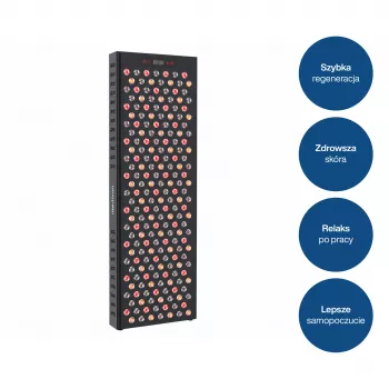 MEDIVON Lumera Max Πάνελ LED φωτοθεραπείας για το σώμα, κόκκινο και υπέρυθρο φως, 448 LEDs, 630–1060 nm, μαύρο