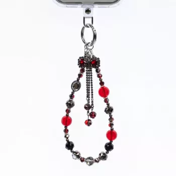 Crong Phone Charm Λουράκι κόκκινο τόξο – Καθολικό αντι-απώλειας λουράκι καρπού για smartphones