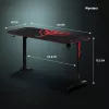 Diablo X-Mate 1400 Γραφείο gaming 140 cm x 60 cm μαύρο