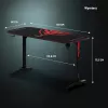 Diablo X-Mate 1400 Γραφείο gaming 140 cm x 60 cm μαύρο