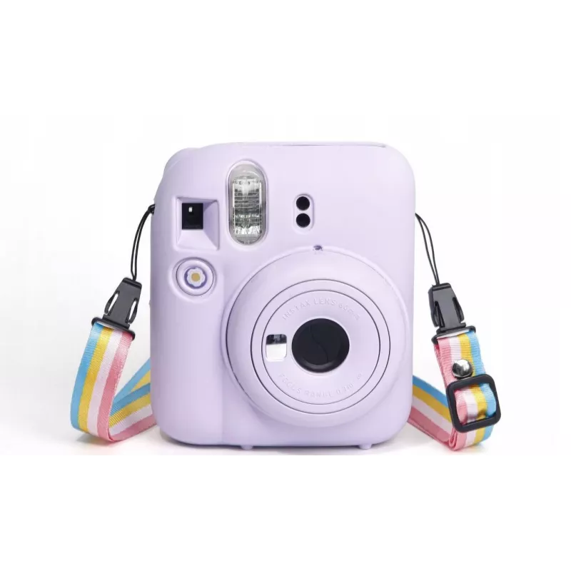 LOVEINSTANT θήκη σιλικόνης για Fujifilm Instax Mini 12 – μωβ