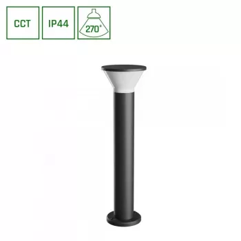 Εξωτερικό φωτιστικό τοίχου 6W GU10 450lm IP44 με επιλογή CCT γκρι
