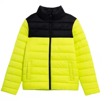 Ανδρικό μπουφάν πούπουλο 4F Juicy Green 4FJSS23TDJAM077 45S 152cm
