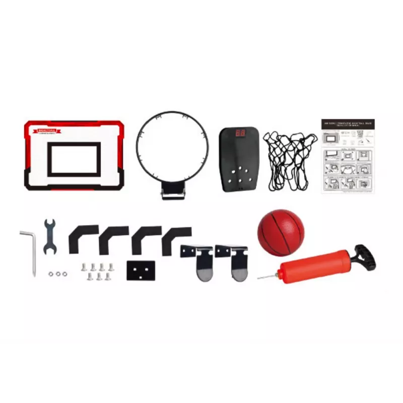 LEAN TOYS Παιδικό σετ μπάσκετ με ταμπλό μετρητή και μπάλα