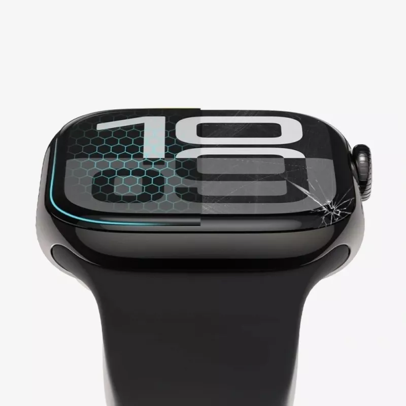 Tech-Protect Glass Flex+ Μεμβράνη προστασίας οθόνης για Apple Watch 42mm (συσκευασία 2 τεμ., μαύρο)