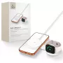 TECH-PROTECT A55 2 σε 1 Μαγνητικός φορτιστής MagSafe 25W Qi2.2 Λευκό