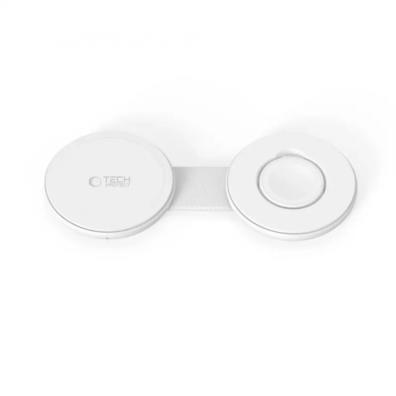 TECH-PROTECT A55 2 σε 1 Μαγνητικός φορτιστής MagSafe 25W Qi2.2 Λευκό