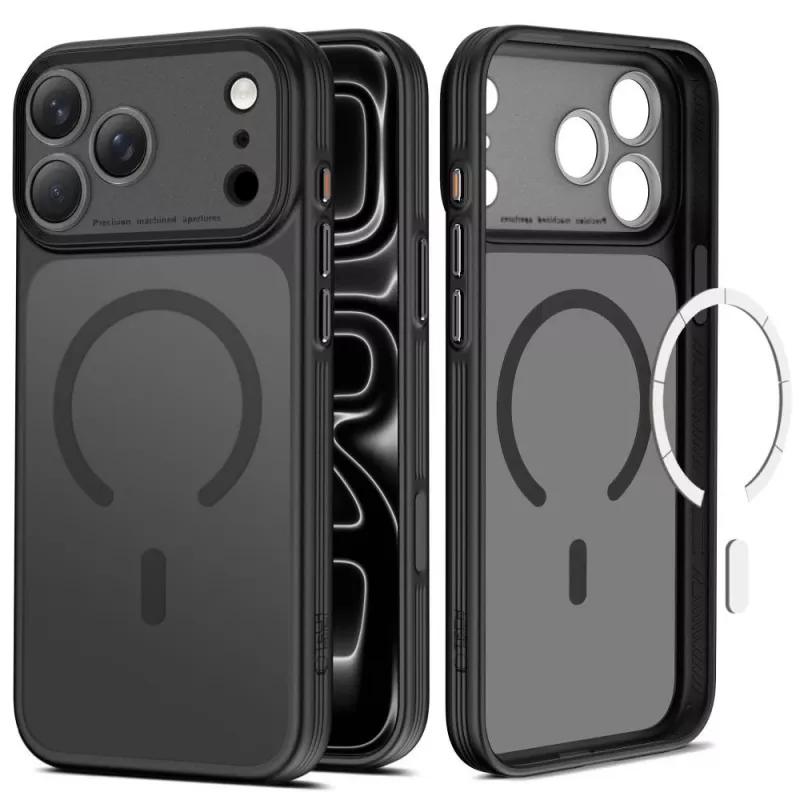 Tech-Protect MagPrime MagSafe Διάφανη θήκη για iPhone 17 Pro / 18 Pro - Ματ μαύρο