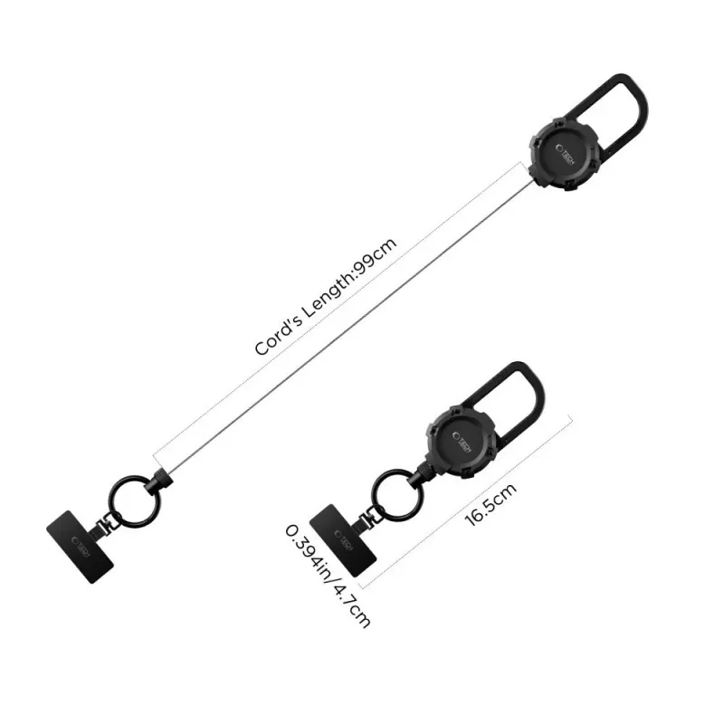 TECH-PROTECT ATH03 Urbanloop Αντικλεπτική βάση για AirTag, Μαύρο
