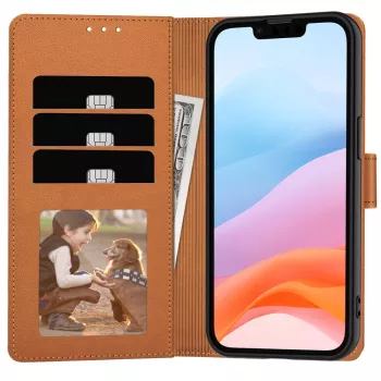 Tech-Protect Θήκη πορτοφόλι για Apple iPhone 16E Σαμαρί καφέ