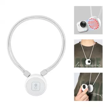 PULUZ PU1205W Μαγνητικό λουράκι λαιμού για Insta360 GO Ultra, λευκό