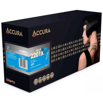 ACCURA AC-H2201XC Συμβατή κασέτα τόνερ για HP 220X (W2201X) υψηλής απόδοσης κυανό, 5.500 σελίδες, με τσιπ