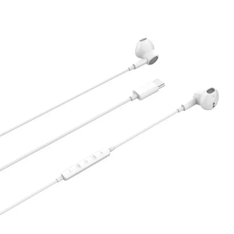 Beline USB-C In-Ear Ακουστικά με Μικρόφωνο και Τηλεχειριστήριο, Λευκό