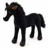 LEAN TOYS Πλουσένιο Άλογο Λούτρινο Μασκότ Μαύρο 40cm x 37cm