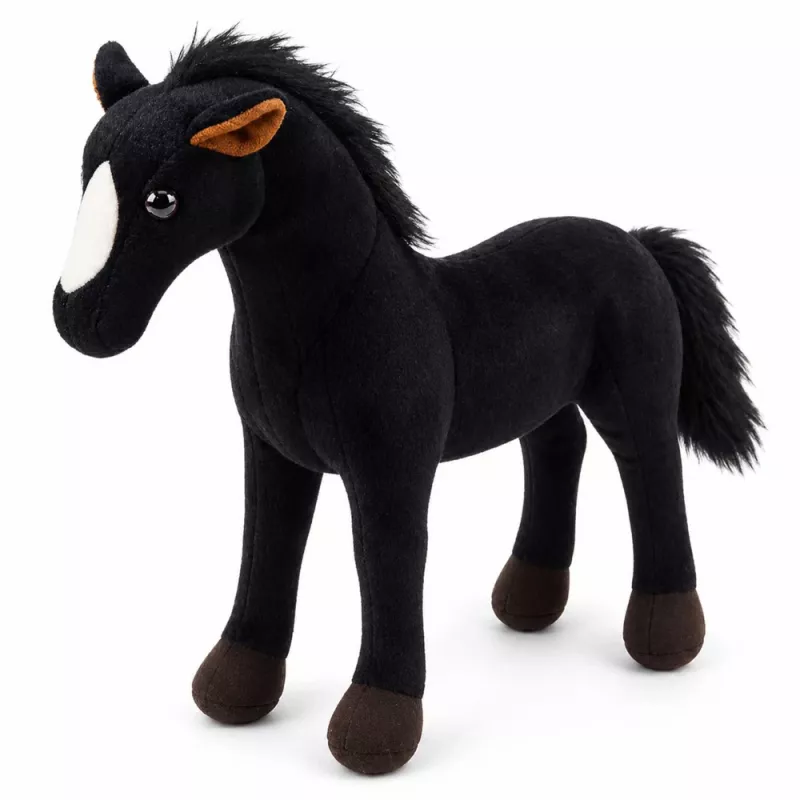 LEAN TOYS Πλουσένιο Άλογο Λούτρινο Μασκότ Μαύρο 40cm x 37cm